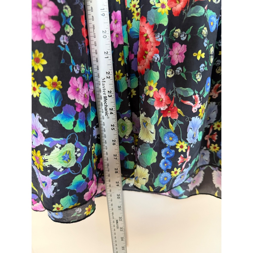 Johnny Was Floral Wide Leg Palazzo Tiered Floral Pants Size XL - Picture 13 of 13